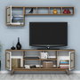 Hanah Home Mueble de TV Ayla - Nogal, Crema